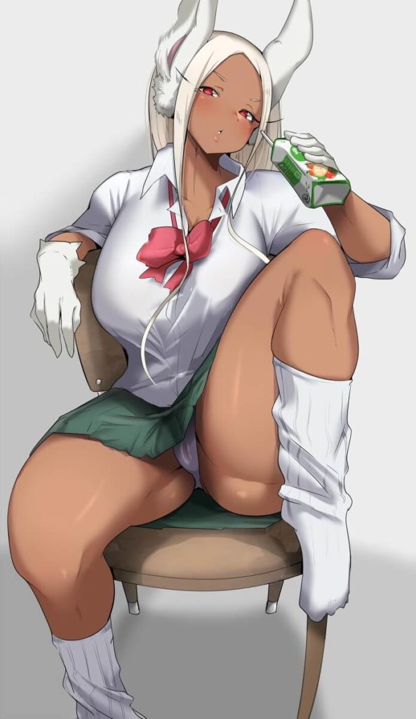 Rumi Usagiyama Miruko en ecchi a sa fente moulée en culotte My Hero